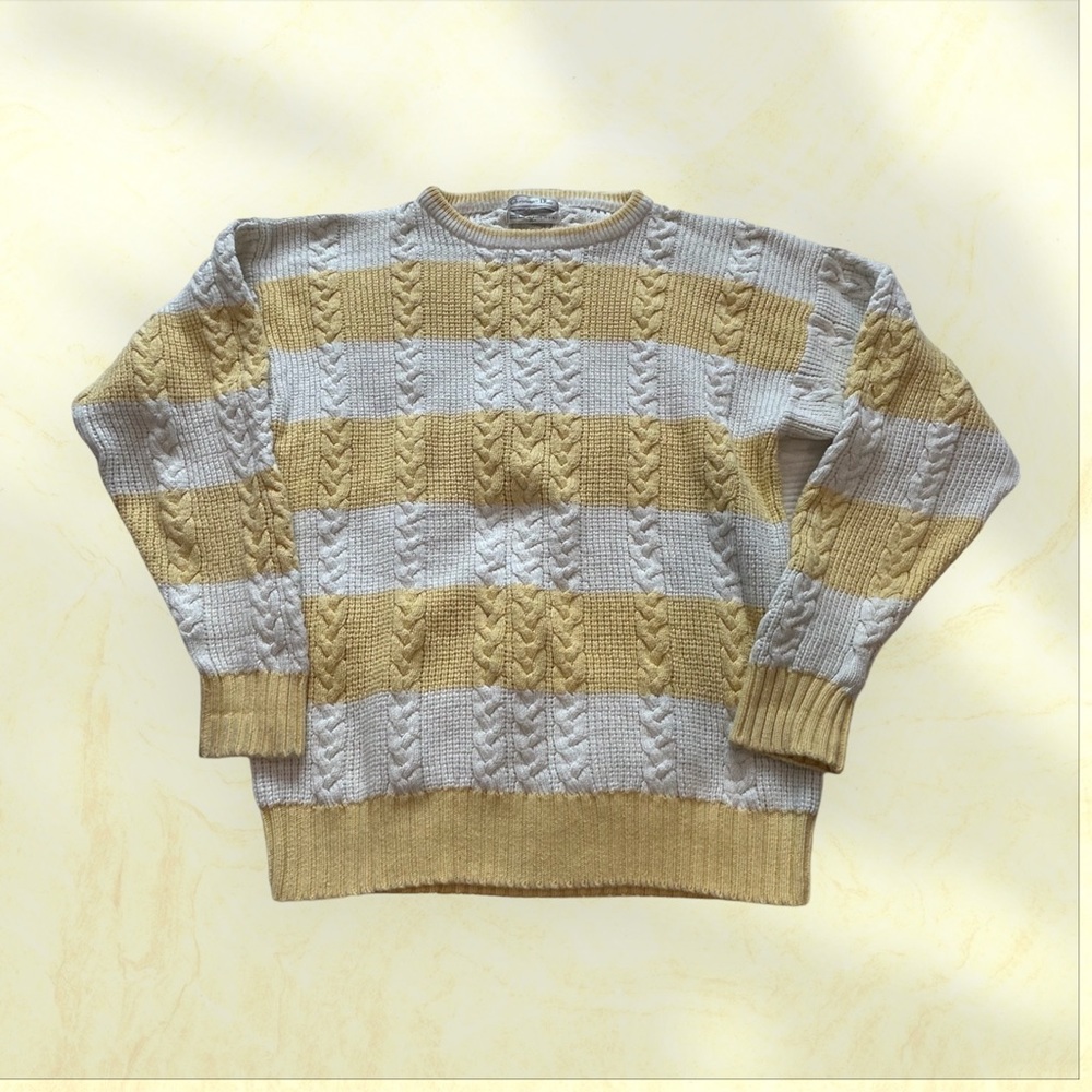Christian Dior Vintage (from the 80s) sweater 

Cool yellow and white stripes